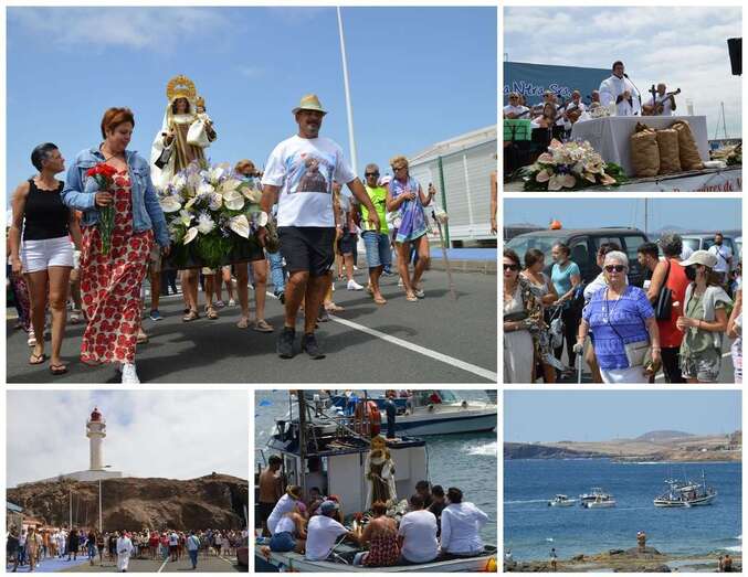 Imágenes de la misa y posterior procesión religiosa/TA.